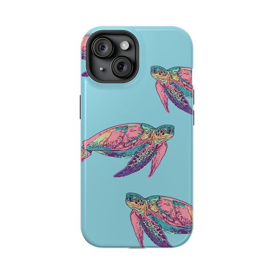 MagSafe iPhoneケース ・Vibrant Turtle